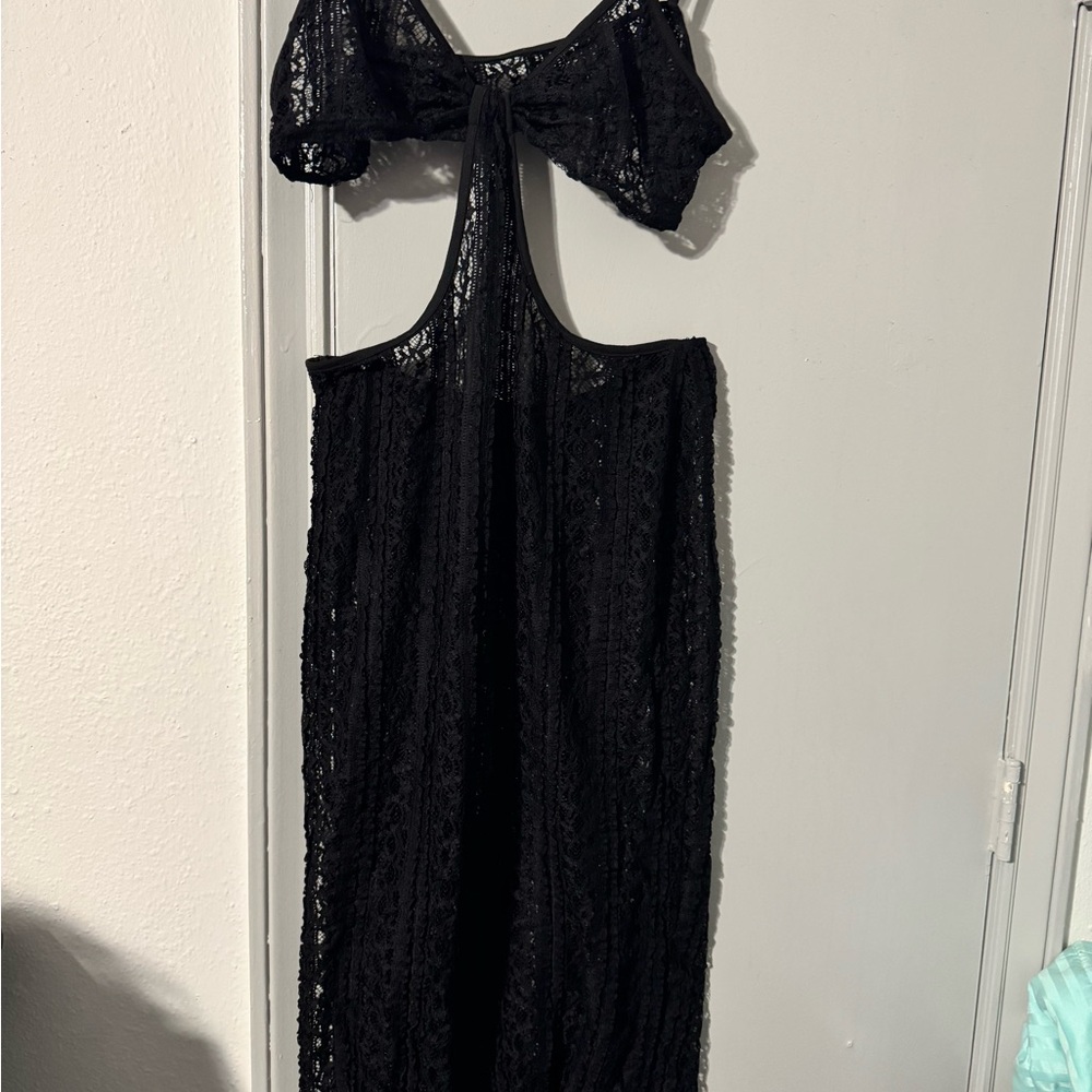 Elegant Black Lace Dress